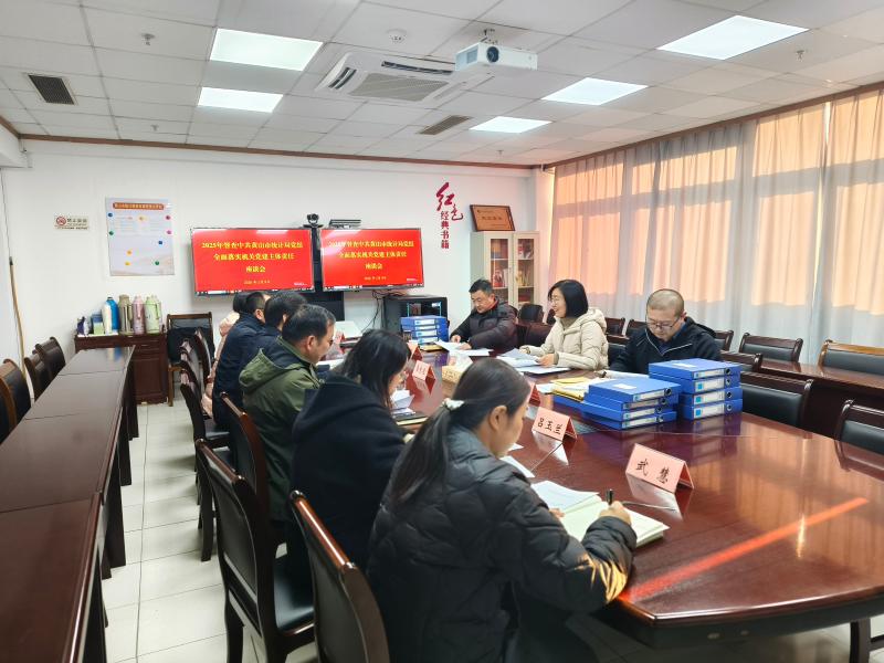 市直机关工委到市统计局开展落实机关党建工作主体责任督查